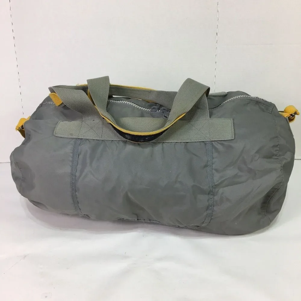 Lucas Duffel Travel Bag‎ Carry On Weekend Lightweight Nylon 24x12x12 Gray